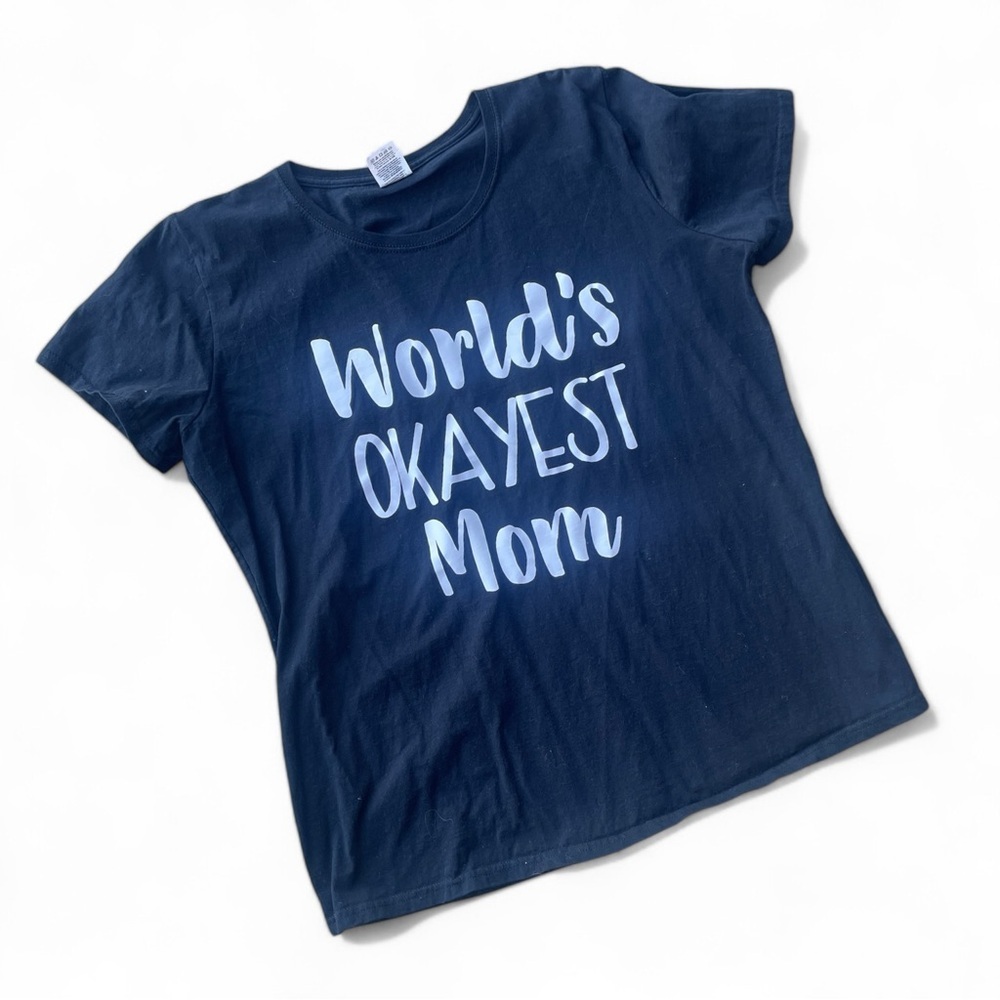 Worlds Okayest Mom Tee - size 3X